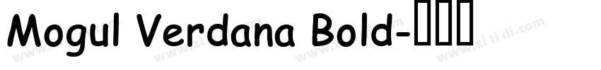 Mogul Verdana Bold字体转换